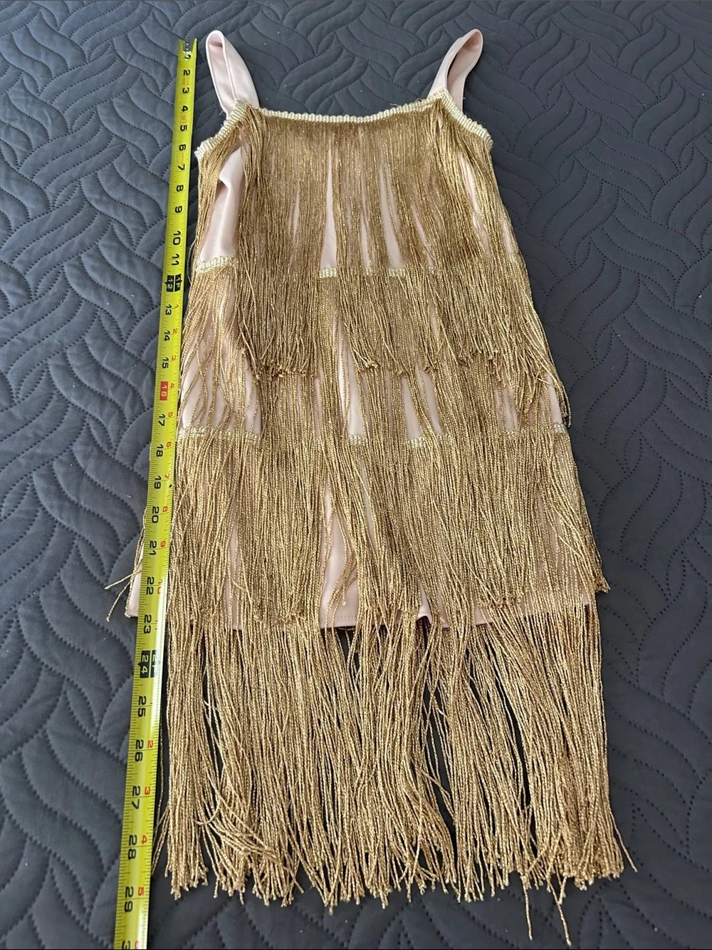 Gold Flapper Fringe Dress